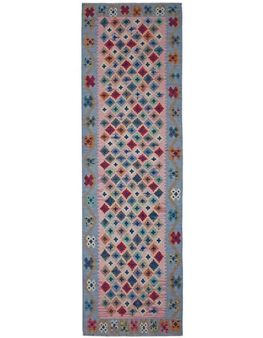 KILIM RUNNER - 240cm x 78cm (7'10 x 2'7) - HANDMADE KILIM HALL RUNNERS - ARTISAN CARPET