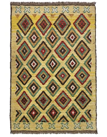 NOMADIC AFGHAN - 138cm x 94cm (4'8 x 3'1) - TRIBAL AND NOMADIC RUGS - HANDMADE RUG COMPANY