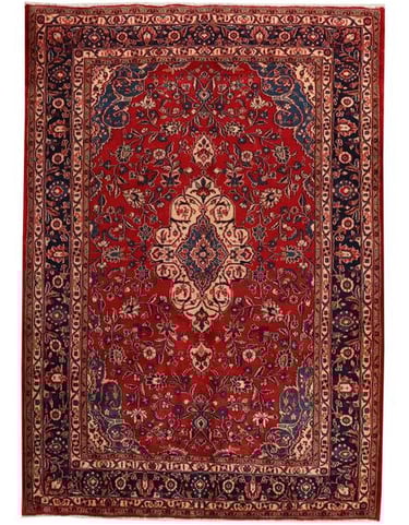 Fine Old Sarough - 325cm x 218cm (10'2 x 7'2) - Antique rugs - Handmade rug company