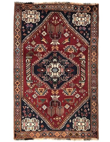 Fine Qashqai Rug - 212cm x 134cm (7ft x 4-5ft)