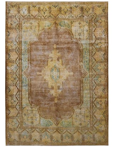 KIRMAN BAYAT - 419cm x 300cm (13'9 x 10') - VINTAGE RUGS - HANDMADE RUG COMPANY