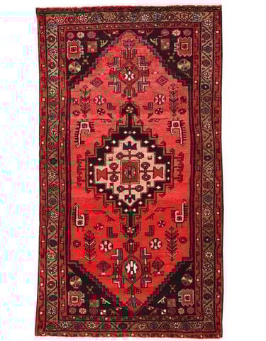Old Hamadan - 195cm x 108cm (6'5 x 3'7) - Old and antique rugs - HANDMADE RUG COMPANY