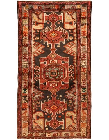Old Hamadan - 195cm x 107cm (6'5 x 3'7) - Old and Antique rugs - HANDMADE RUG COMPANY