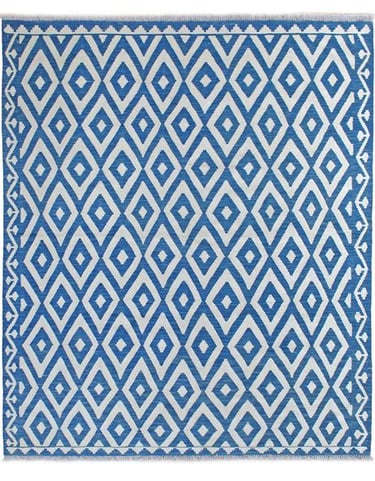 BAMYAN KILIM - 203cm x 177cm (6'8 x 5'10) - KILIM RUGS - HANDMADE RUG COMPANY