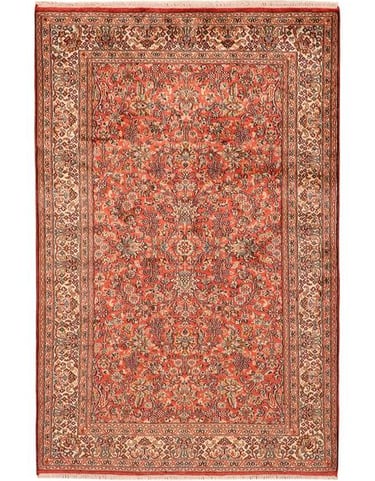 KASHMIR SILK - 149cm x 96cm (4'10 x 3'1) - SILK RUGS - HANDMADE RUG COMPANY