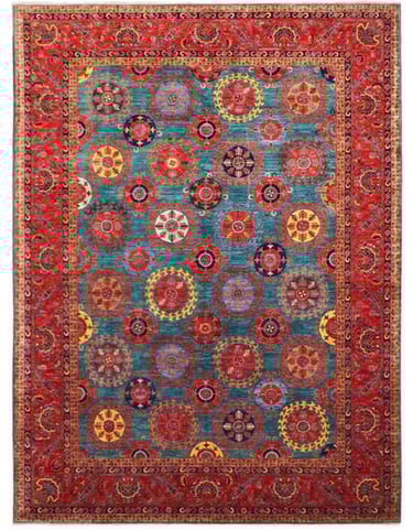 MAZAR - 363cm x 273cm (11'11 x 9') - FINE RUGS - HANDMADE RUG COMPANY
