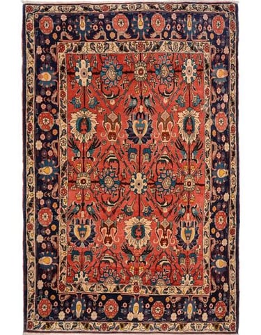 Antique Veramin Rug - THE HANDMADE RUG COMPANY