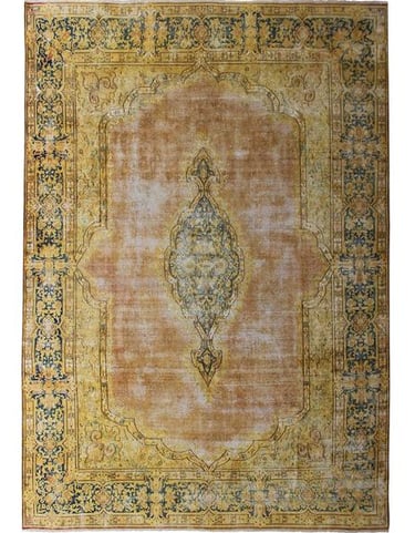 PLASTER BAYAT - 413cm x 294cm (13'6 x 9'7) - VINTAGE RUGS - HANDMADE RUG COMPANY
