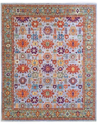 KARAKUL RUG - 445cm x 360cm (14'6 x 11'9) - LARGE RUGS - HANDMADE RUGS