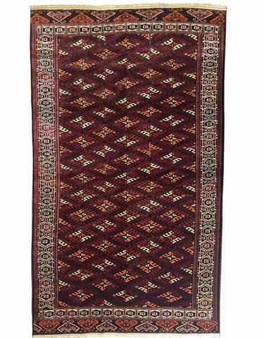 Antique Tekke Turkoman - 335cm x 197cm (11' x 6'6) - Antique carpets - HANDMADE RUG COMPANY