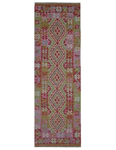 CHALK KILIM - 240cm x 75cm (7'10 x 2'6) - KILIM HALL RUNNERS - ARTISAN CARPET