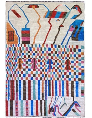 NOMADIC AFGHAN - 283cm x 195cm (9'4 x 6'5) - NOMADIC RUGS - HANDMADE RUG COMPANY