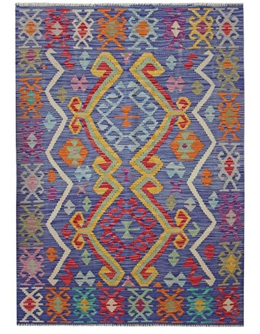 CHALK KILIM - 180cm x 118cm (6' x 3'11) - KILIM RUGS - HANDMADE RUG COMPANY