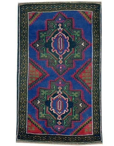 Baluch Rug - 143cm x 83cm (4-9ft x 2-9ft) - Tribal Rug - THE HANDMADE RUG COMPANY