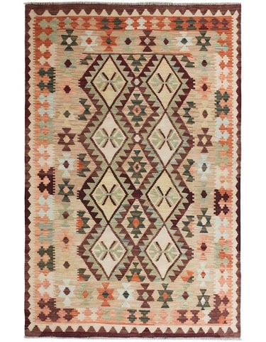 NATURAL KILIM - 198cm x 125cm (6'6 x 4'1) - KILIM RUGS - HANDMADE RUG COMPANY