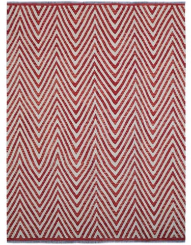 CHEVRON KILIM - 304cm x 215cm (10' x 7') -CONTEMPORARY KILIMS