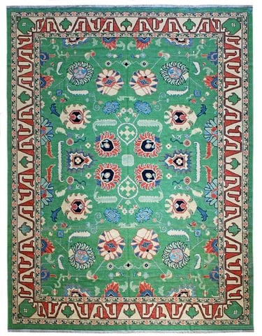 ARTS & CRAFTS SOUMAK - 346cm x 273cm (11'4 x 9') - LARGE SOUMAK RUGS - HANDMADE RUG COMPANY