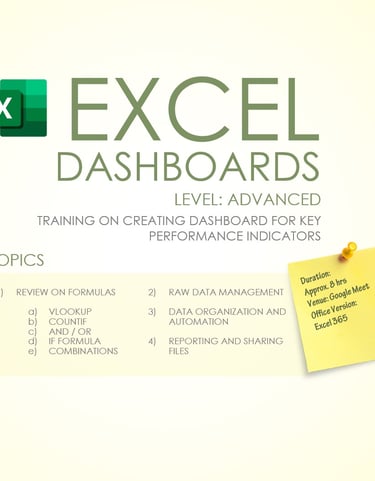 PS Acumen - Excel Dashboard