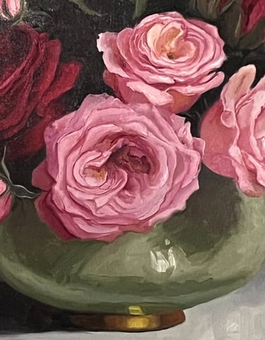 Oil paint on canvas 12X12"