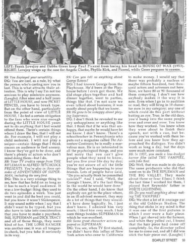 1995 Dabbs Greer interview in Scarlet Street, page 53