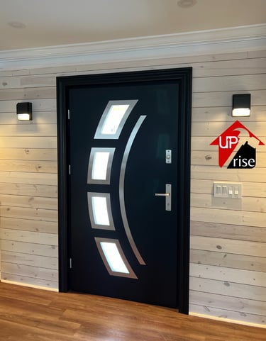 Front entry door replacement in Charlotte NC by Uprise Renovation