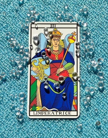 carte, tarot, imperatrice