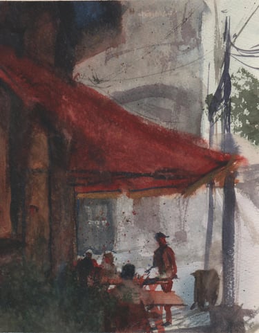 Alameda Jaú - watercolor on paper - 19cm x 24,1cm