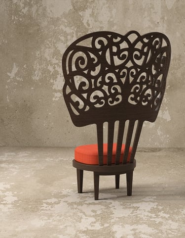 Peinetona - Silla latina - Diseño de mueble