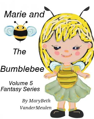 little girl and bumblebee