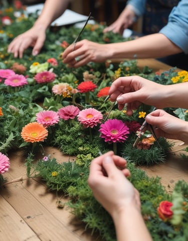 A serene floral arrangement displayed elegantly.