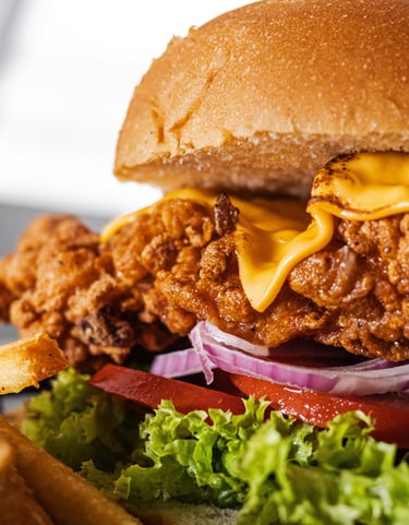 crunchy chicken burger