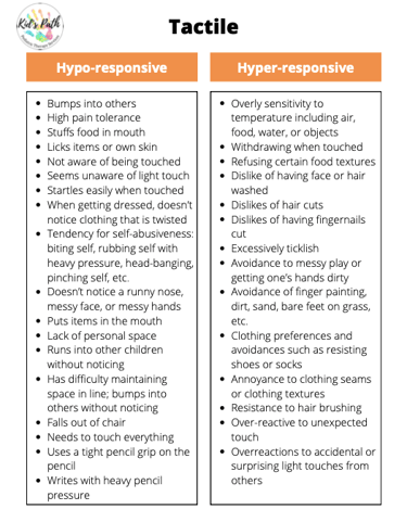 tactile sensory processing