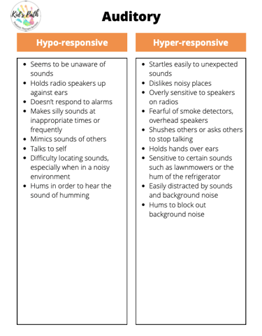 auditory sensory processing