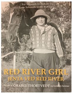 Cover of Red River Girl feat. a girl wearing a hat, sweater and baggy pants with a horse