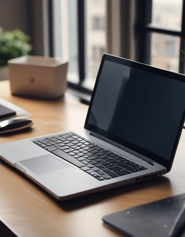 Colorful ink cartridges arranged neatly beside a printer