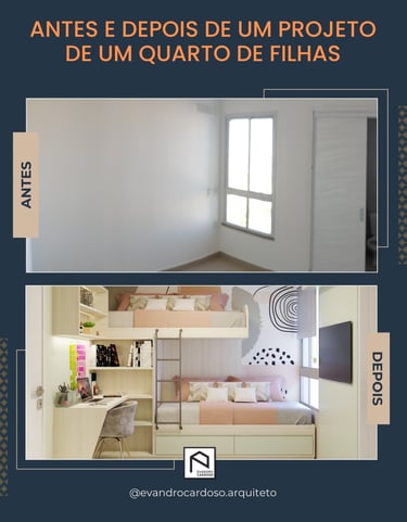 Projeto de Reforma de Quarto de Menina Apartamento em São Paulo