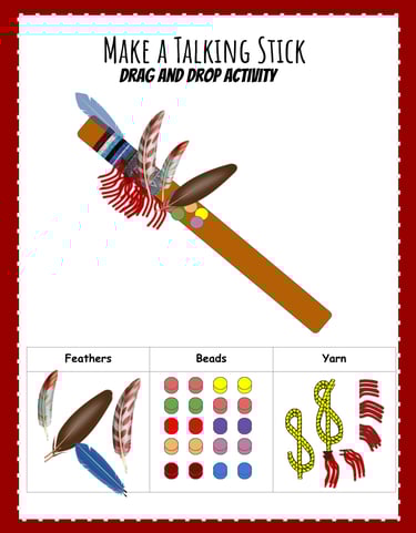 NATIVE AMERICAN HERITAGE MONTH activity that gives your students a chance to make their own TALKING 