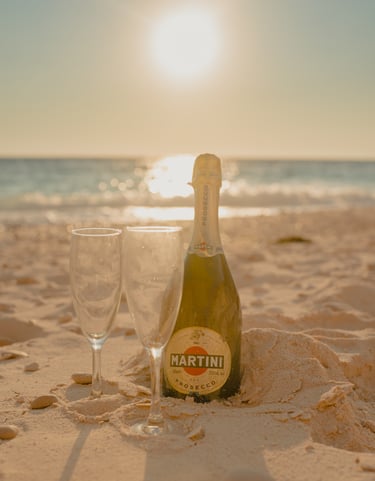 martini beach prosecco zakynthos