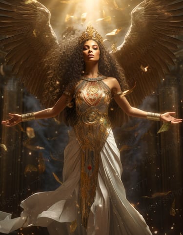 angel gown dress wings halo