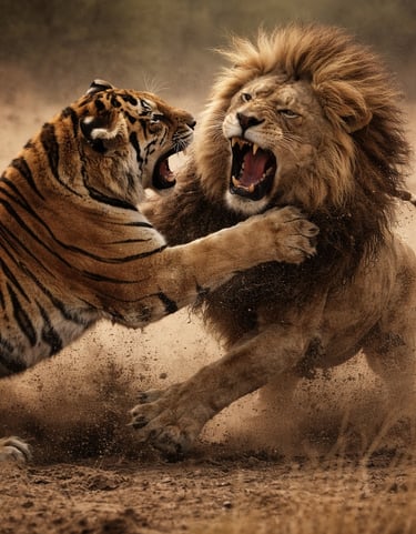 Qui gagne entre un lion et un tigre ?