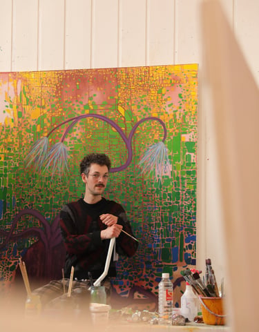 Remi Jablecki in his studio 