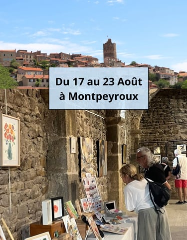 Montpeyroux exposition été 2026 aquarelle auvergne
