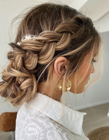 Beautiful Braided Hairstyle Wedding Inspiration