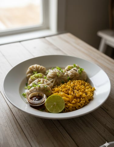 dumplings con buldak