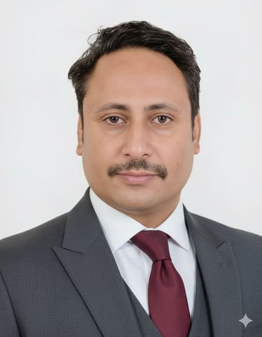 a man in a suit and tie with a mustache