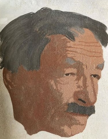 peinture numérique imprimée sur sable - numéric painting print on the sand