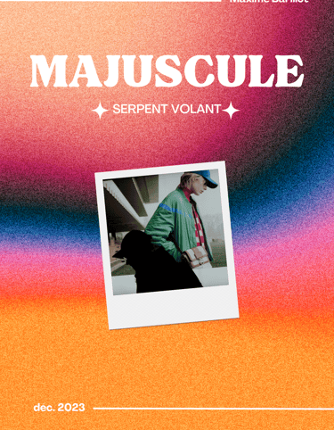 exposition au bar "Le Serpent Volant" en décembre 2023, à Tours.