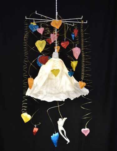 suspension papier parapluie
