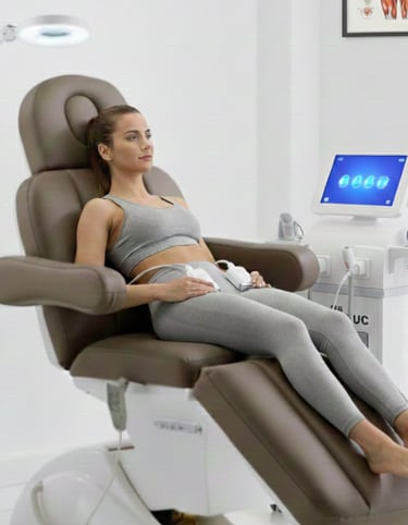 a pregnant woman sitting in a chair with a laptop