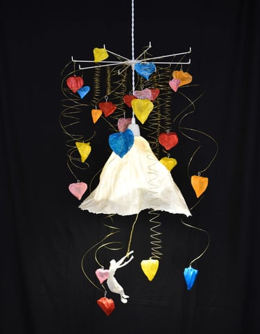 suspension papier parapluie